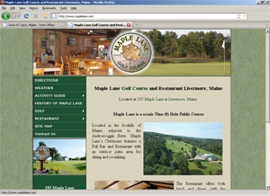 Maple Lane Golf Course and Restaurant Livermore, Maine